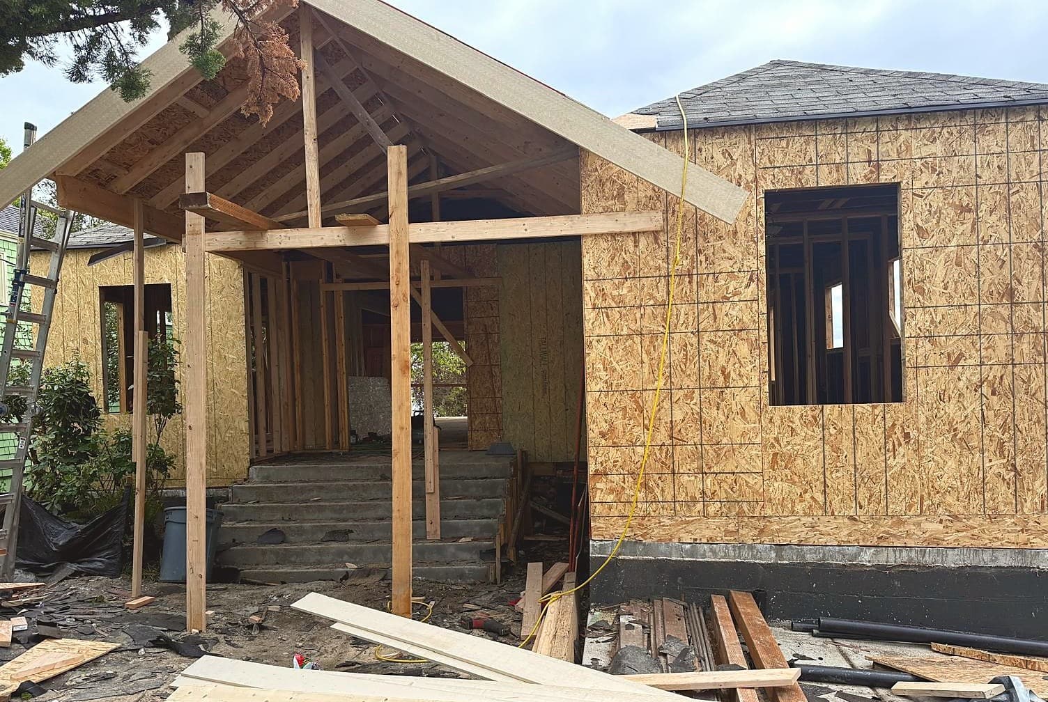 Front shell + entry porch