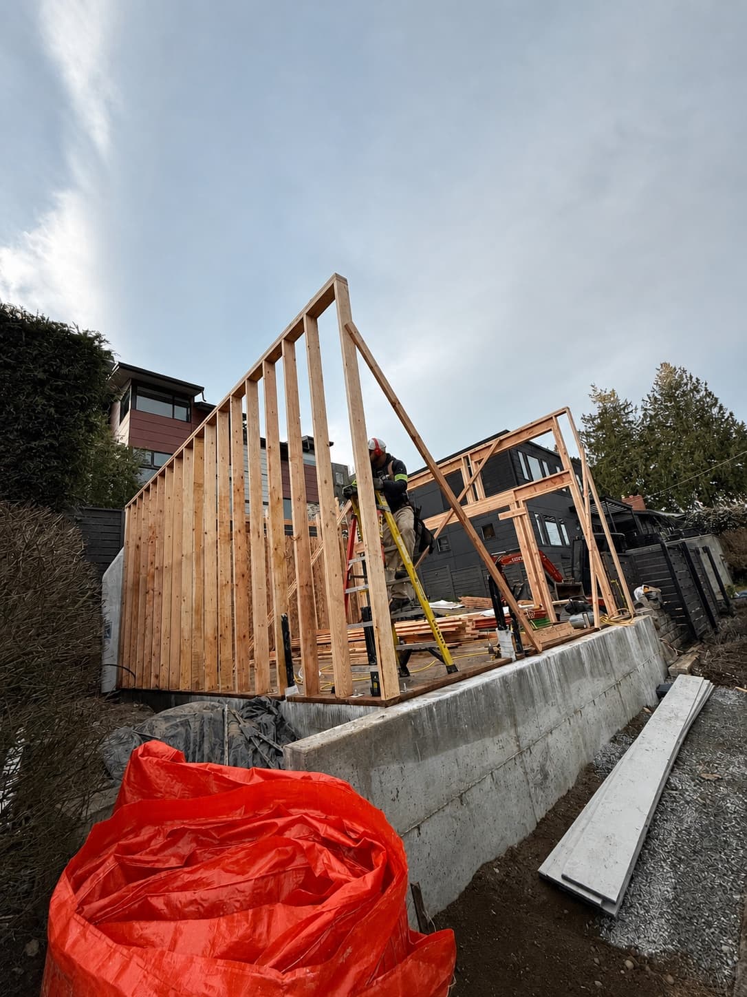 First walls go up