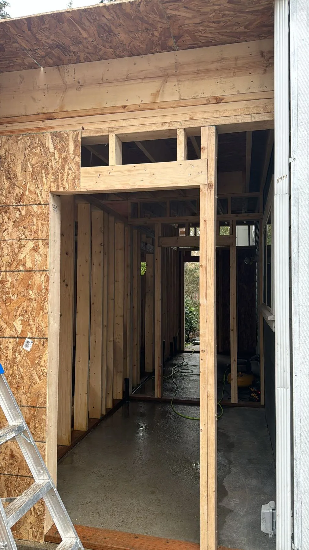 Interior partitions and door headers