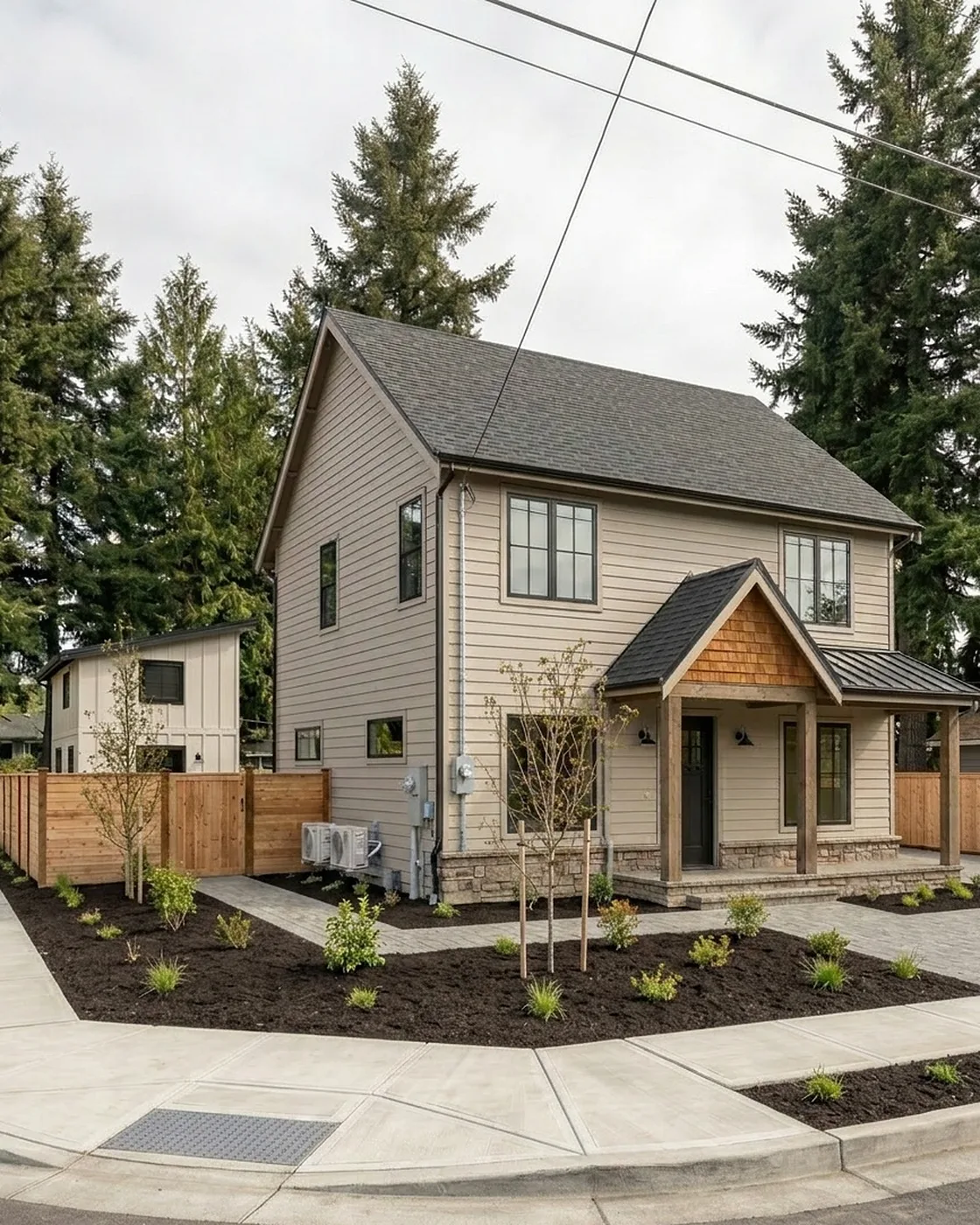 Finished custom home in the Seattle area built by MNBE on a lot owner's land