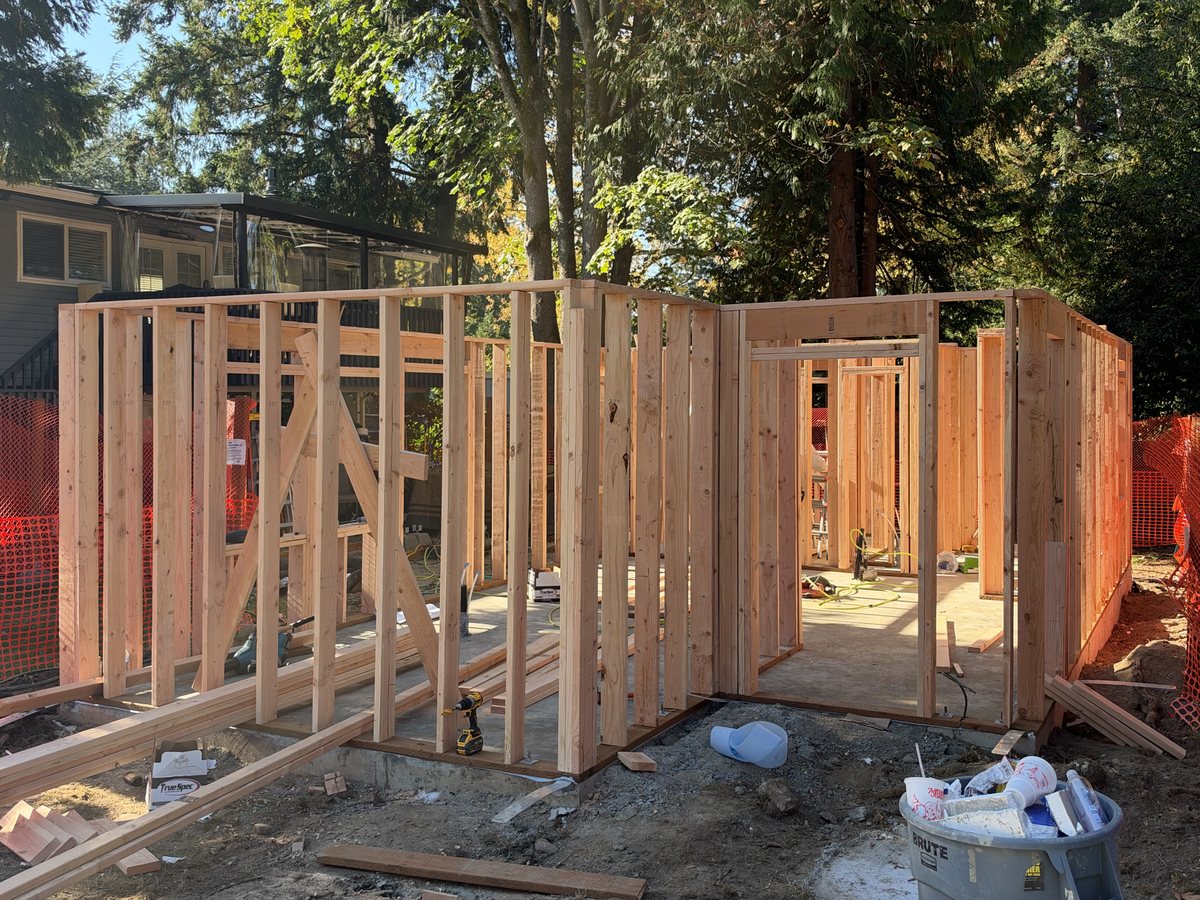 Framed ground floor walls and partitions