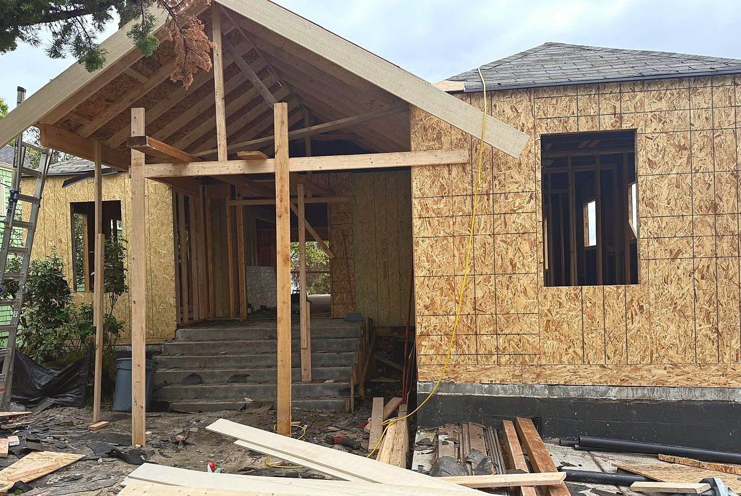 Front shell + entry porch
