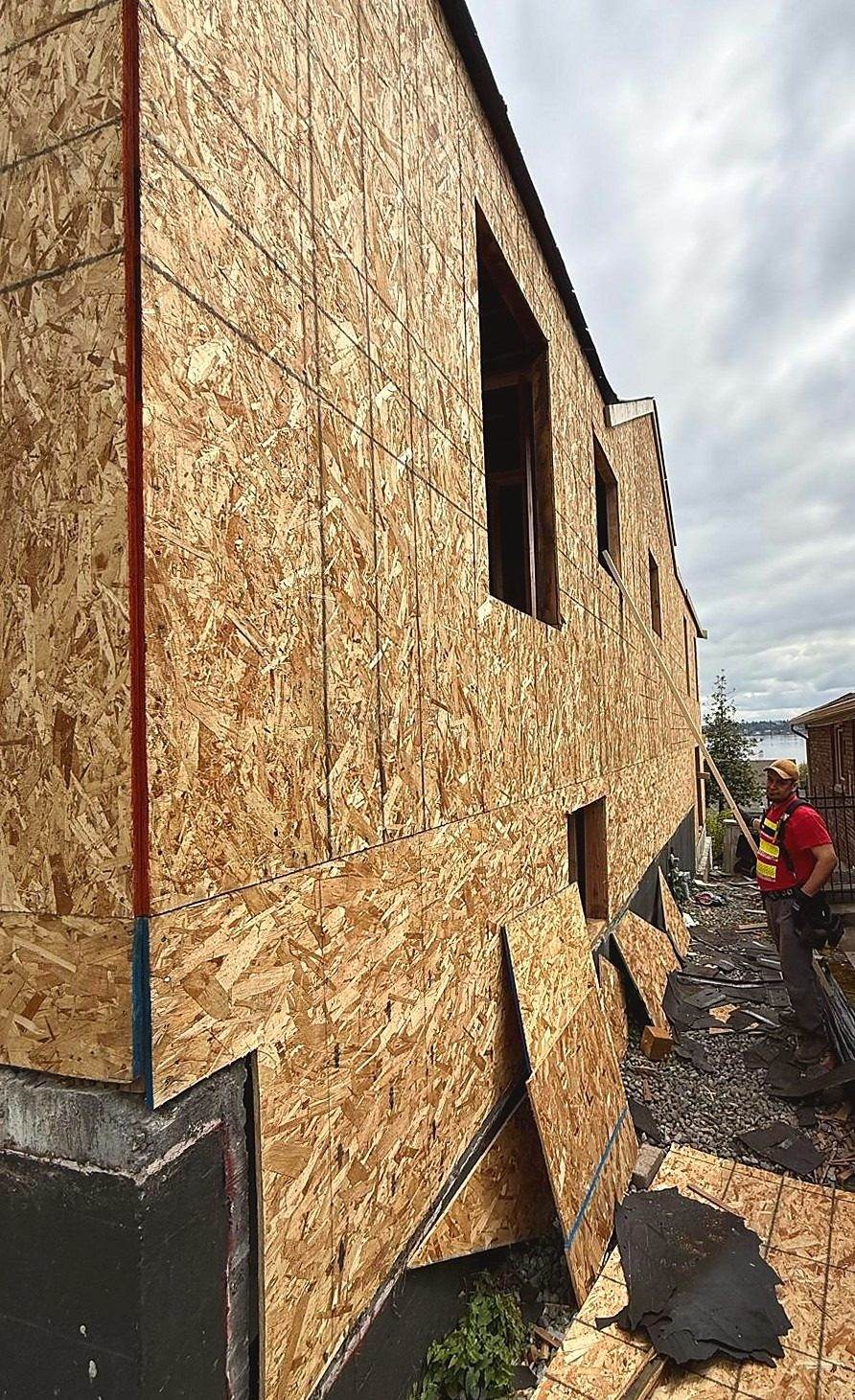 Side elevation + window openings