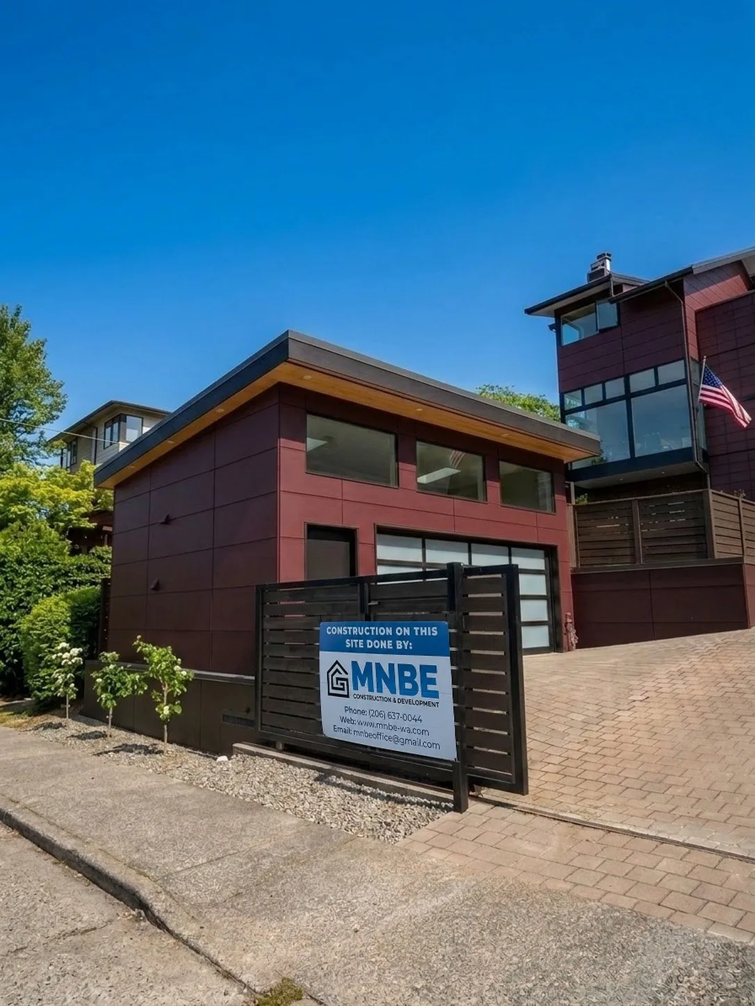 Magnolia exterior by MNBE Construction and Development