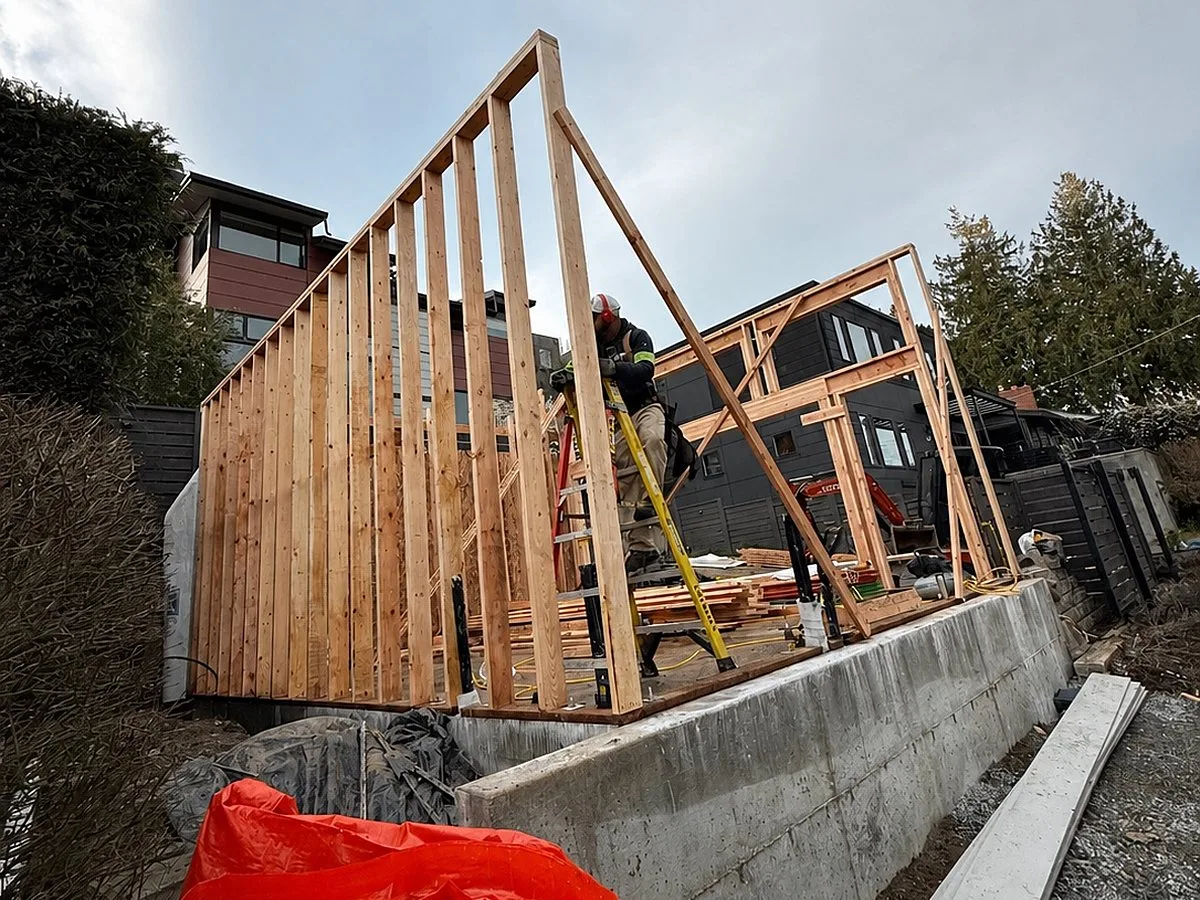 First walls go up