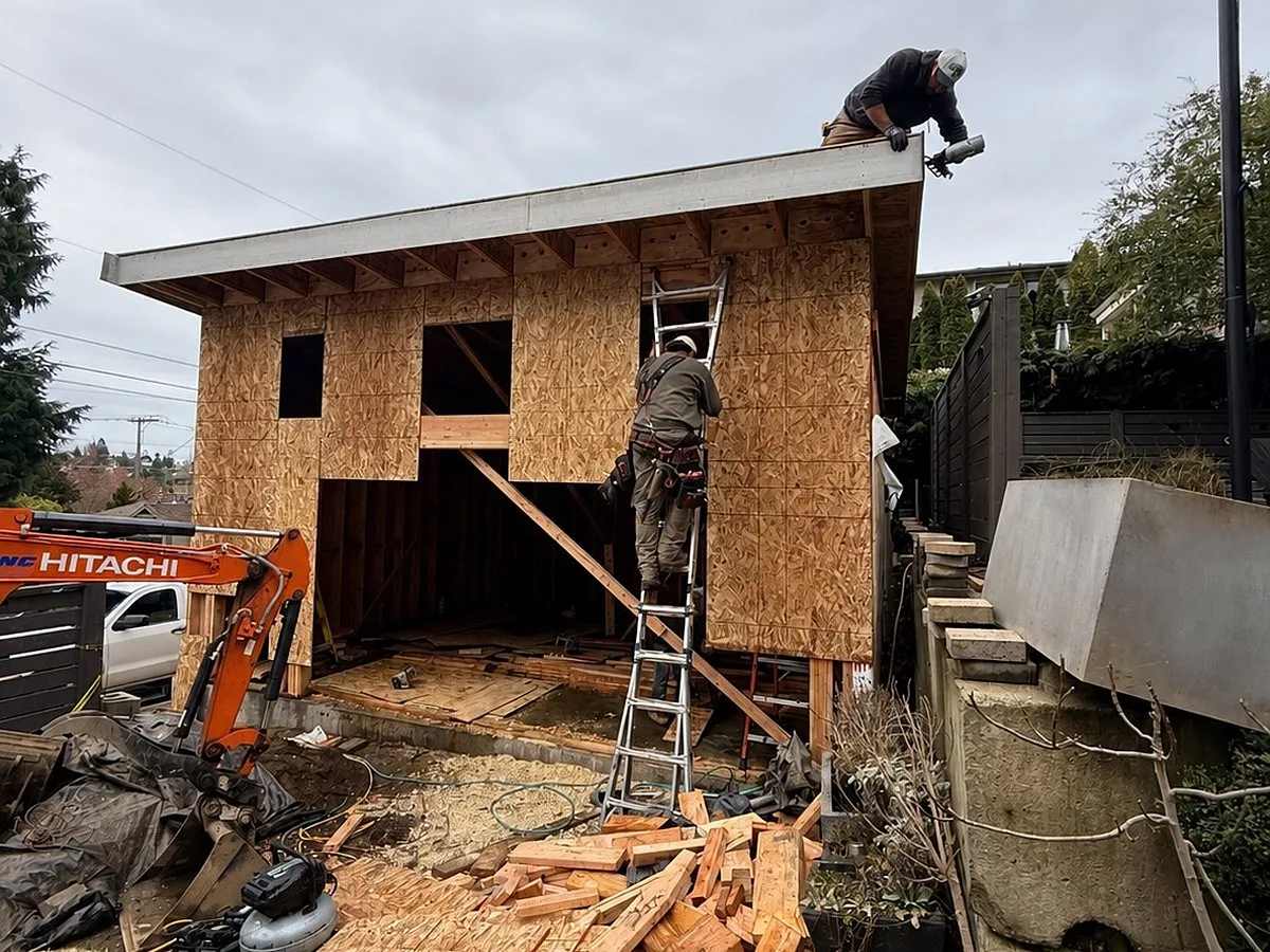 Sheathing and dry-in
