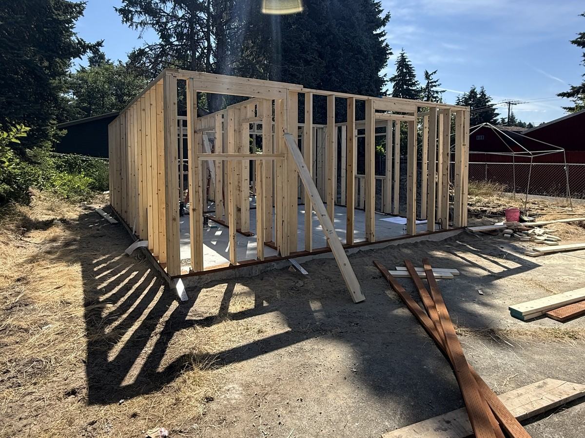 Full perimeter framing with interior partitions