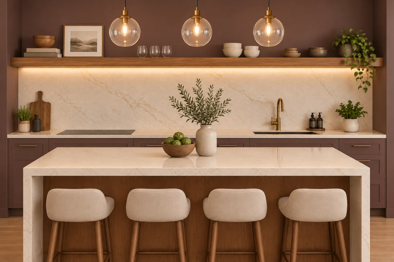 Kitchen: Four-Bedroom Two-Story Family Home in Bellevue, WA by MNBE Construction and Development