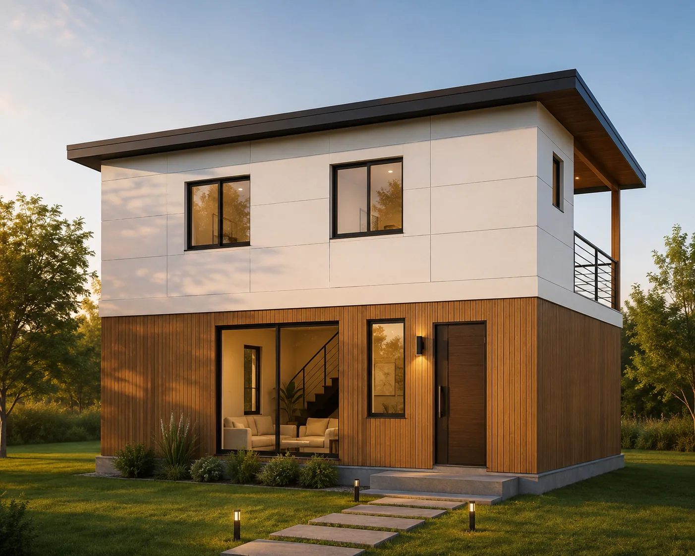 Exterior rendering 1 of the Everett — DADU project by MNBE Construction