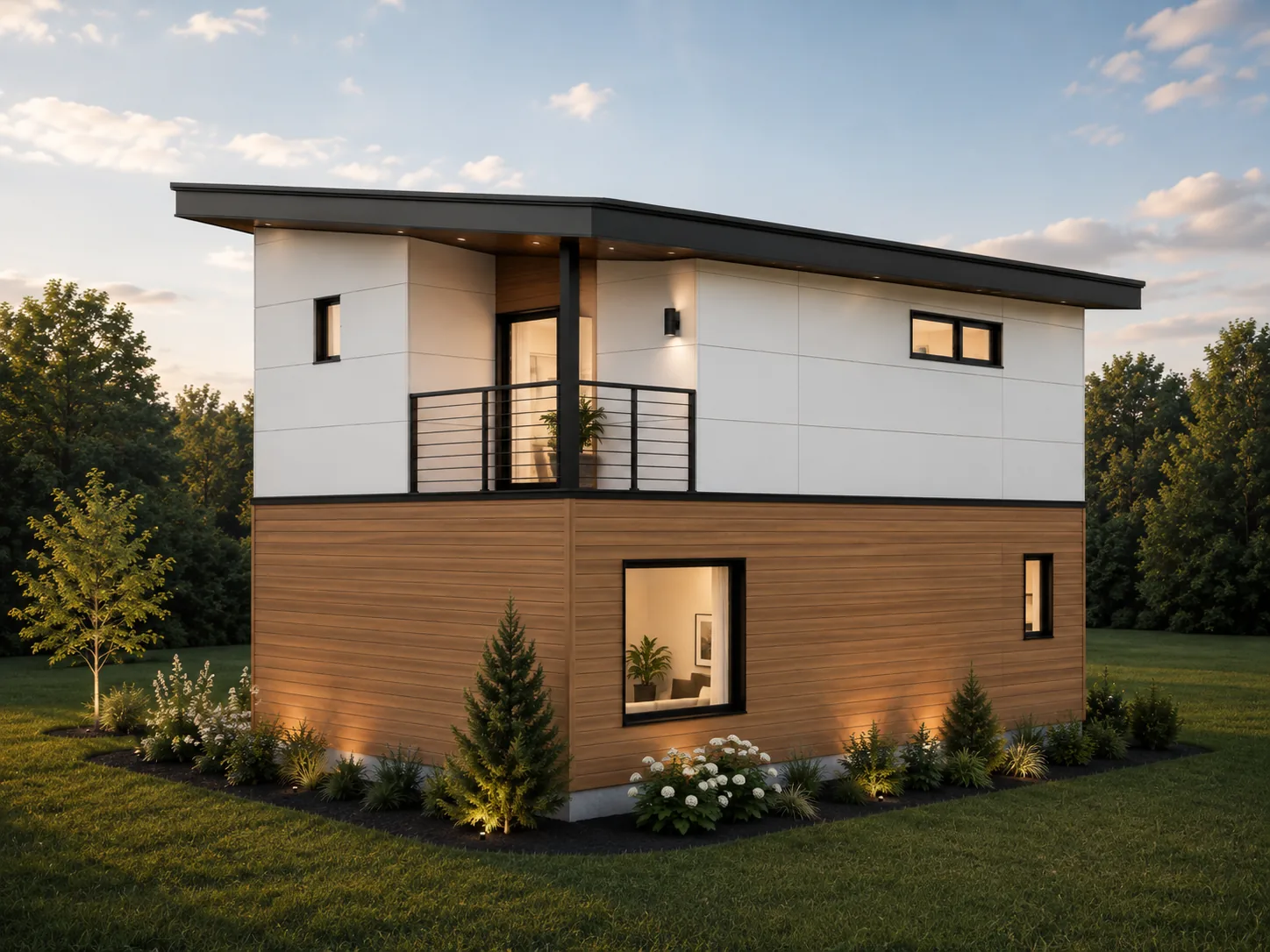 Exterior rendering 2 of the Everett — DADU project by MNBE Construction