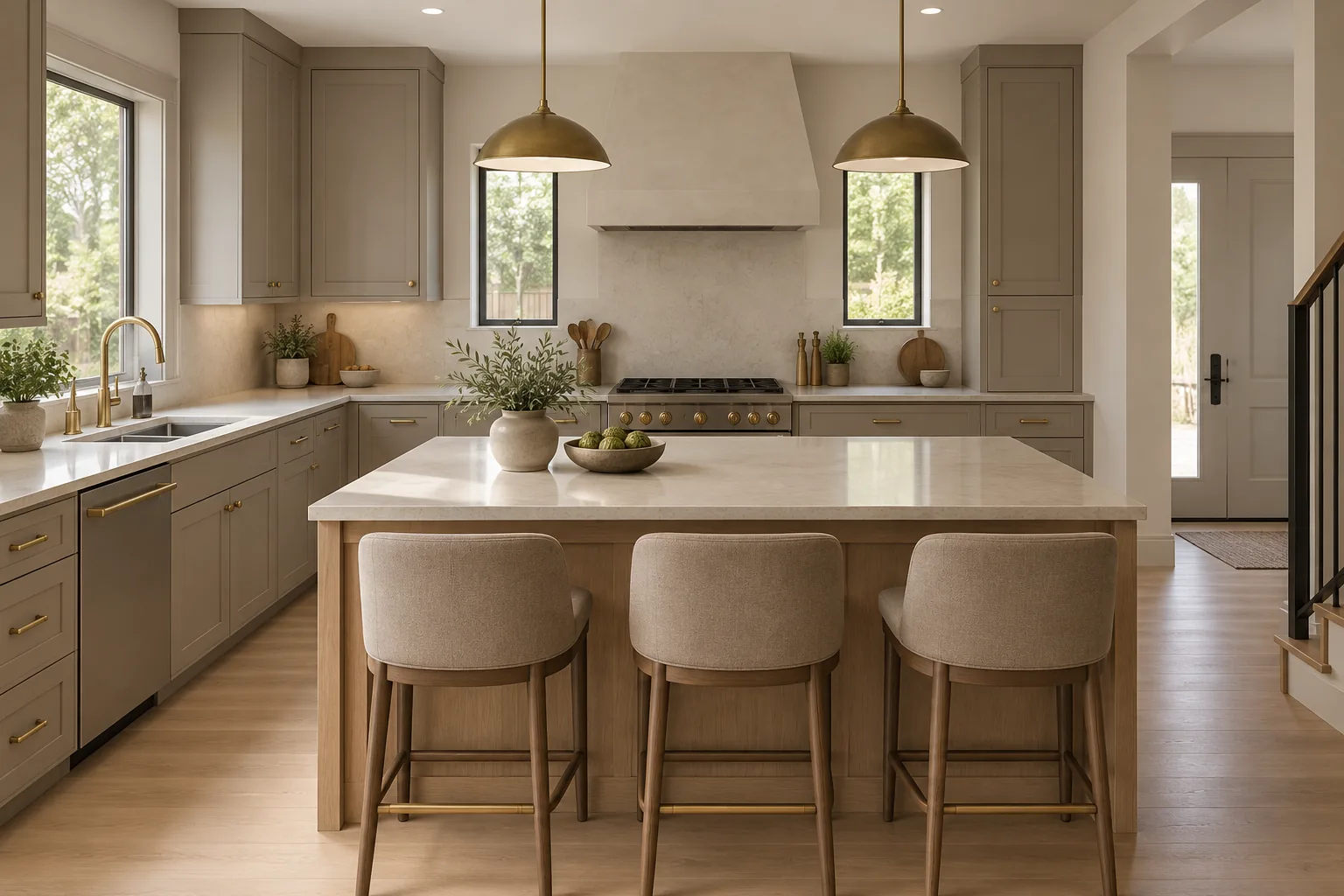 Kitchen & Dining: Family Home with Garage in Kenmore, WA by MNBE Construction and Development