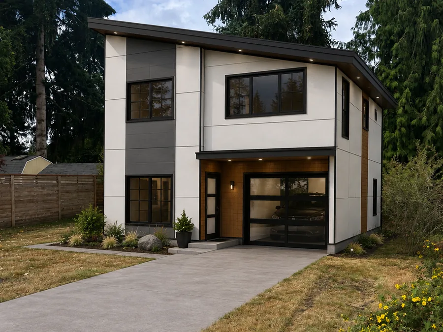 Family Home with Garage in Kenmore, WA designed and built by MNBE Construction