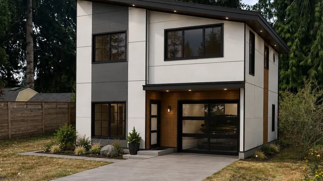Family Home with Garage in Kenmore, WA by MNBE Construction and Development
