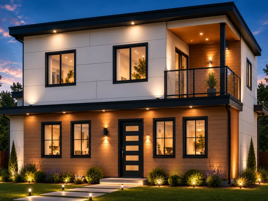Compact Two-Story Residence in Kirkland, WA designed and built by MNBE Construction