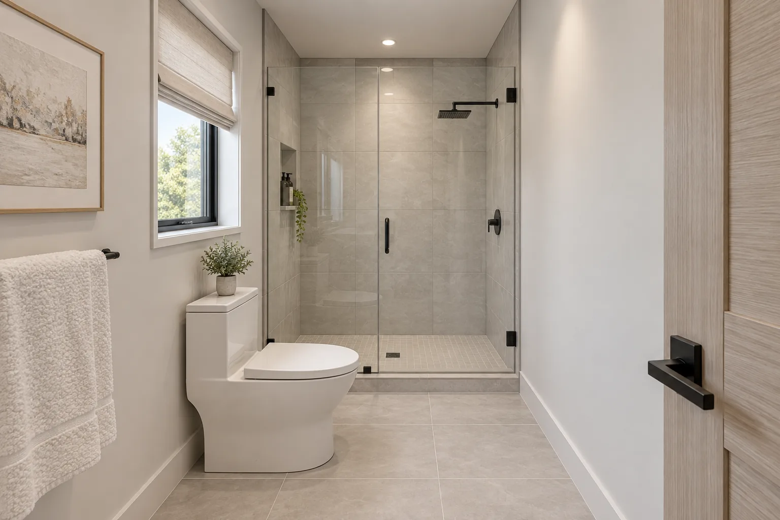 Primary Bath: Two-Story Home with Garage in Kirkland, WA by MNBE Construction and Development
