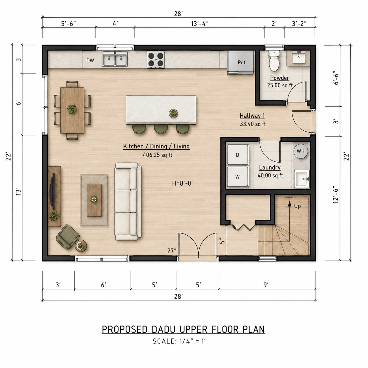 Entry Level floor plan for the Lake Tapps, Sumner project