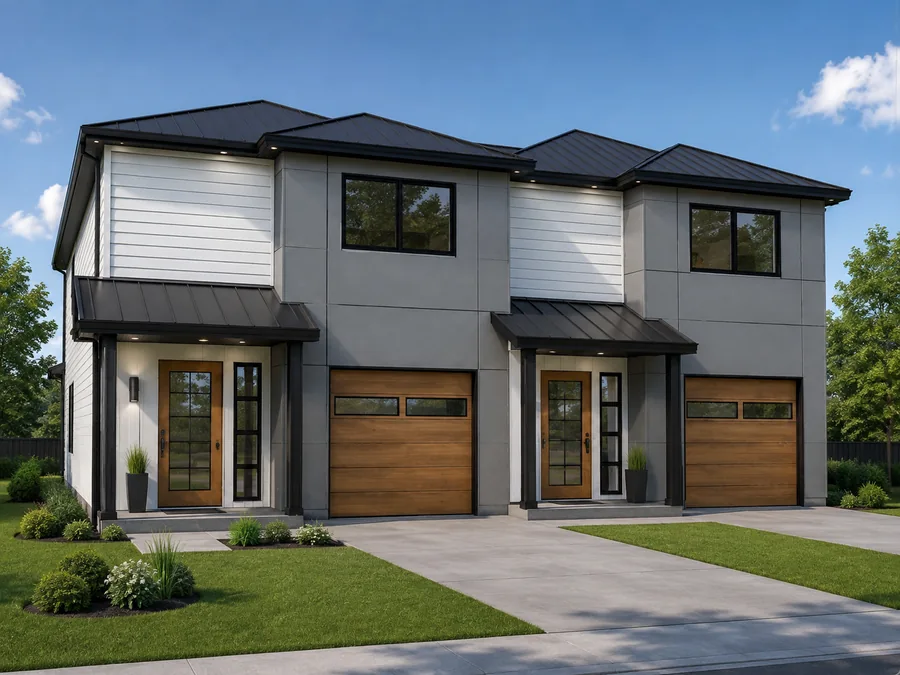 Attached Duplex Residence in Lynnwood, WA designed and built by MNBE Construction