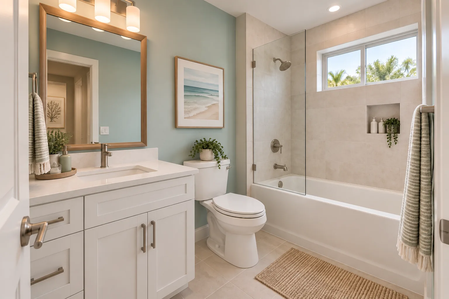 Bathroom: Modern Residence in Lynnwood, WA by MNBE Construction and Development