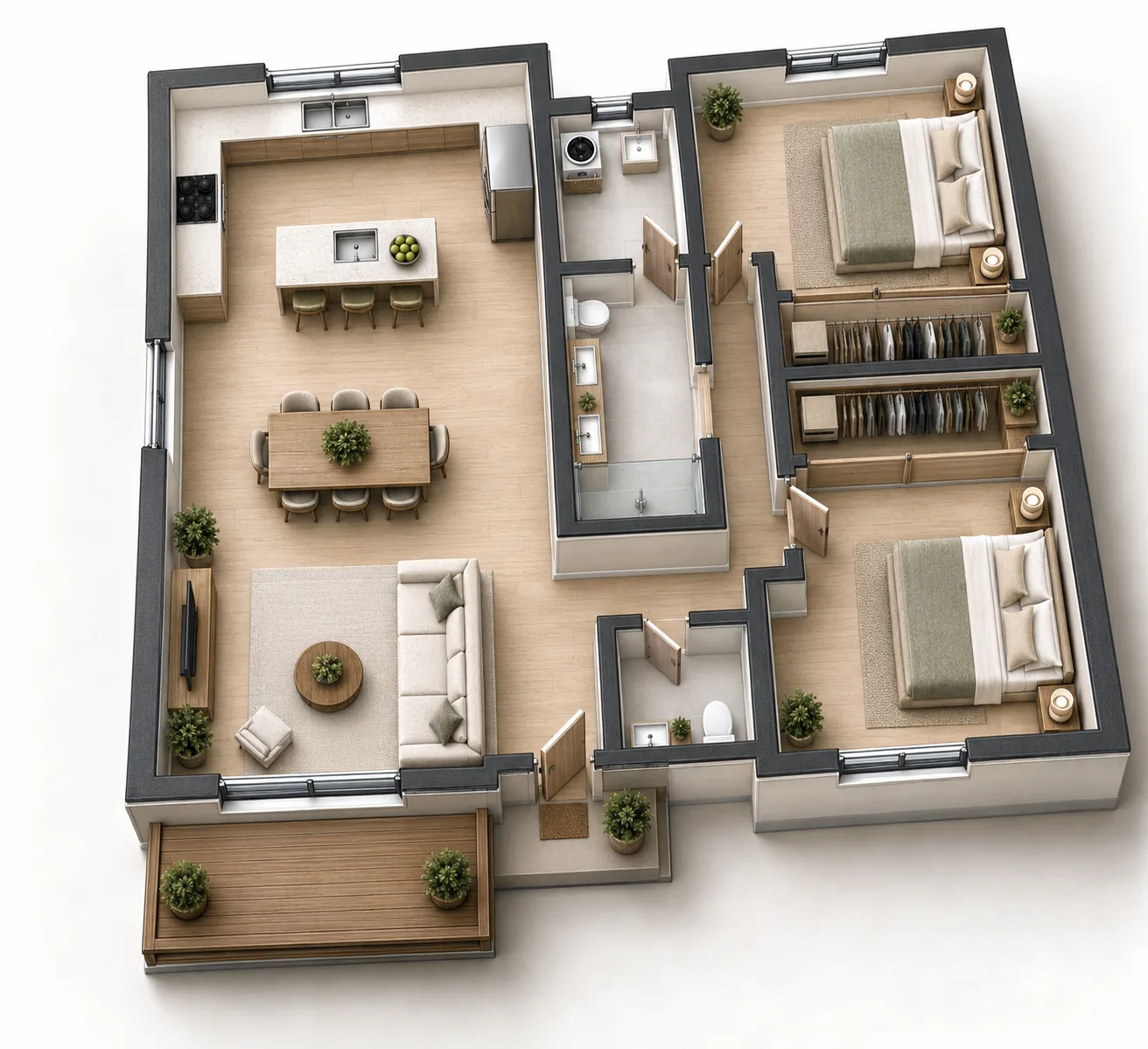 The Main Floor: Single-Story Residence in Redmond, WA by MNBE Construction and Development