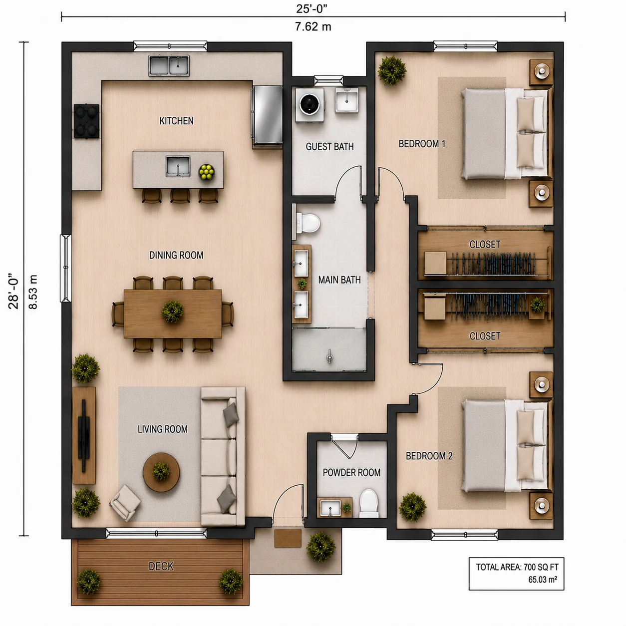 Floor Plan floor plan for the Redmond project