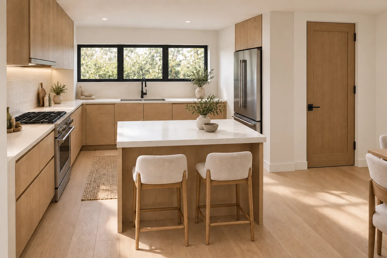 Kitchen & Dining: DADU with Garage & Roof Deck in Seattle, WA by MNBE Construction and Development