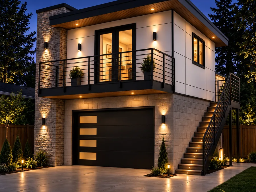 Studio DADU Above Garage in Seattle, WA designed and built by MNBE Construction