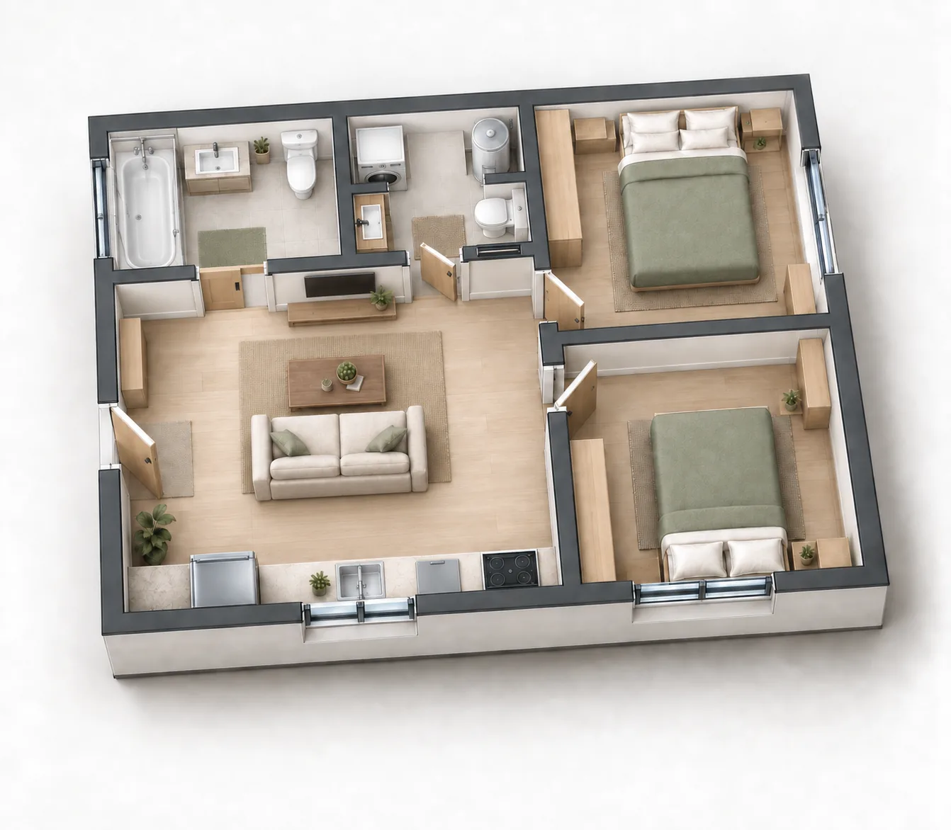 The Main Floor: Investment Dwelling Unit in West Seattle, WA by MNBE Construction and Development