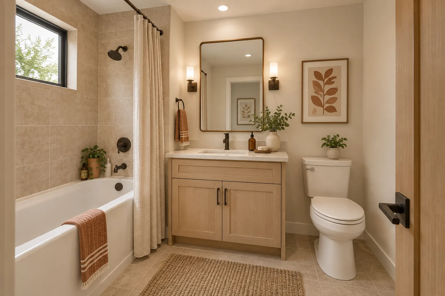Main Bath: Investment Dwelling Unit in West Seattle, WA by MNBE Construction and Development